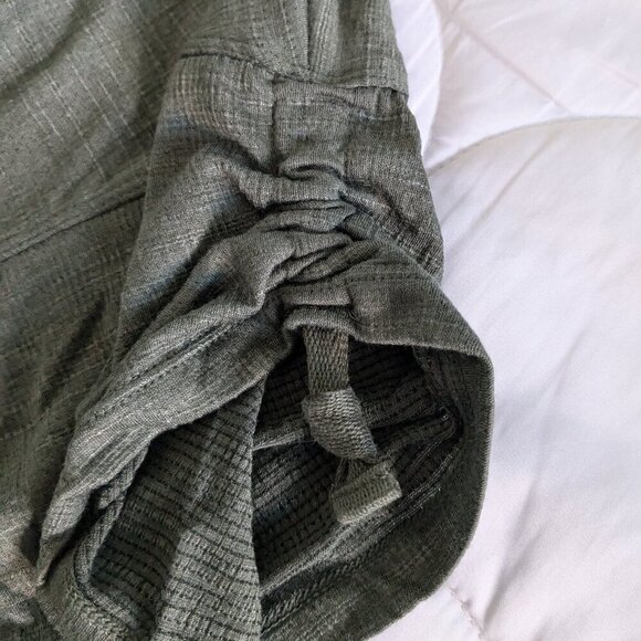 Max Studio Cinched Sleeve Top Size 3X Green Jersey Dropped-Shoulder T-Shirt NWT - Picture 9 of 15